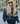 Runa - Collared Long Sleeves Denim Two-Piece Set